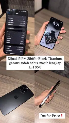 Di Jual Iphone 15 Pro Max 256Gb Ex Ibox