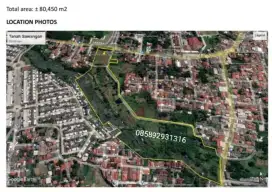 DIJUAL LAHAN 8 HEKTAR DIBAWAH NJOP JL RAYA MUHTAR, SAWANGAN, DEPOK