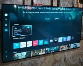 smart tv 65samsung UHD 4K,pemakaian 6 bulan dan nota masih ada