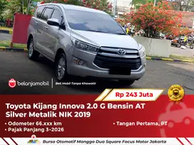 [ PAJAK PANJANG ] Toyota Kijang Innova 2.0 G Bensin AT Silver Metalik