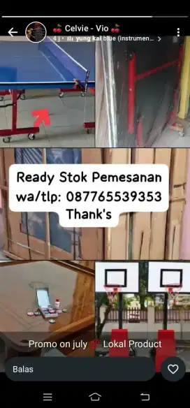 Tenis meja baru SNI wa