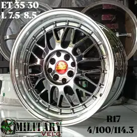 BBS LM R17 Blackchrome Mirror Lip Rivet Chrome