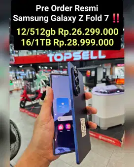 Samsung Z FOLD 7 Free upgrade, free full proteksi 3th, free buds 2