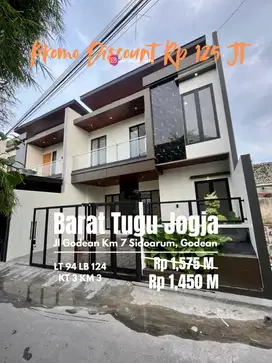 Rumah baru perumahan sidoarum jl godean km 7