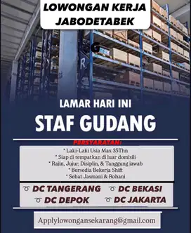 DIBUTUHKAN STAFF GUDANG