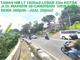 Tanah HM LT 1820-Lebar 33m Dr.Wahidin 36 Candisari Semarang atas View