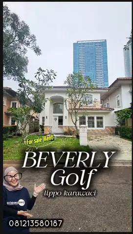 Disewakan rumah siap huni di beverly golf lippo karawaci lipp