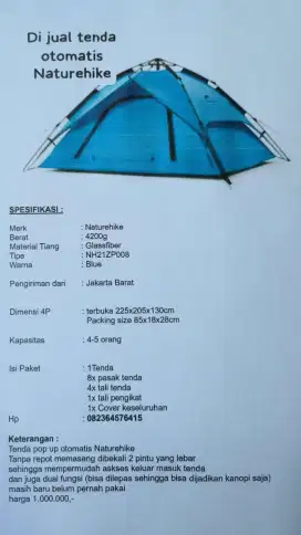 Tenda camping Naturhaike