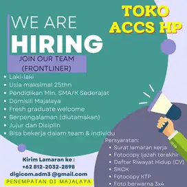 Lowongan Kerja Toko Accs HP Majalaya