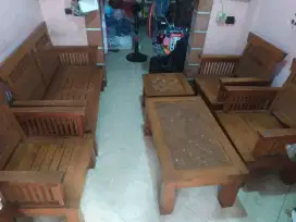 1 set kursi tamu kayu jati