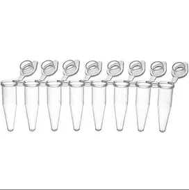 PCR TUBE 0.2 ML 8-STRIP TUBES WITH CAPS @125 BIOER BOX/1000