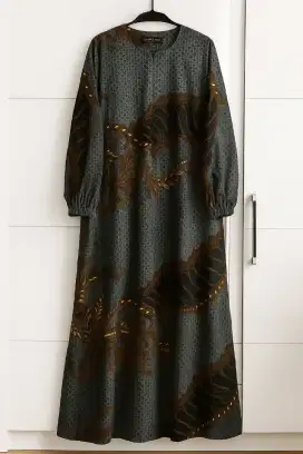 Gamis Batik gamis etnik bahan premijm