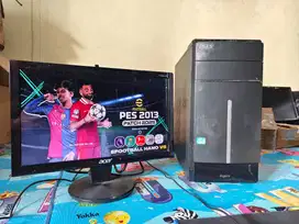 Sepaket PC acer i3 3.6ghz ram 16gb SSD monitor LED kecang bagus