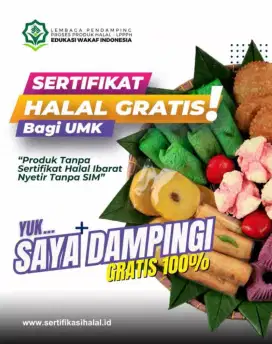 Sertifikat halal GRATIS