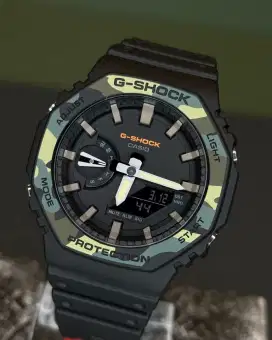 JAM TANGAN PRIA CASIO G-SHOCK ORIGINAL GA-2100SU-1A GARANSI 2 TAHUN