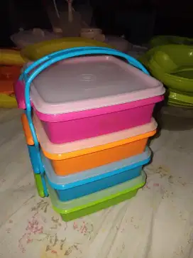 Tupperware Carry All Set 4 susun (rantang)