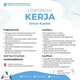 LOKER DRIVER KANTOR