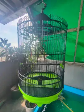 Sangkar Kandang Murai Ruji Full Fiber No 2 Mulus Tebok Ceper