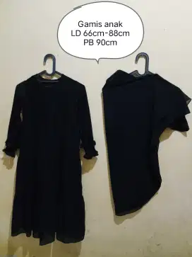 Setelan gamis size 8-10th