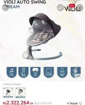 Ayunan bayi baby bouncer eleketrik