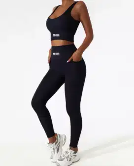 Active wear pakaian olahraga set wanita Premium
