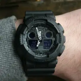 JAM TANGAN PRIA CASIO G-SHOCK ORIGINAL GA-100-1A1 HITAM GARANSI 2 THN