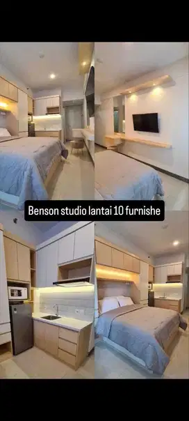 Disewakan Apartemen Modern Benson Studio Furnished di Pakuwon Surabaya