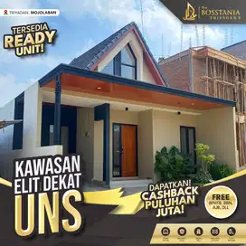 Rumah Cantik 1 Lantai Full Fasilitas, Dekat UNS, Cashback Puluhan Juta