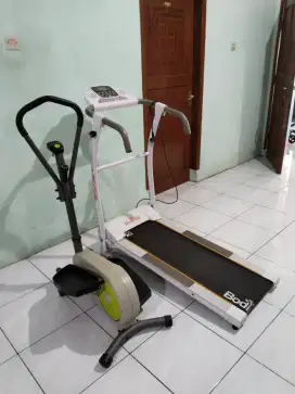 Dijual sepaket treadmill + sepeda fitness kondisi normal
