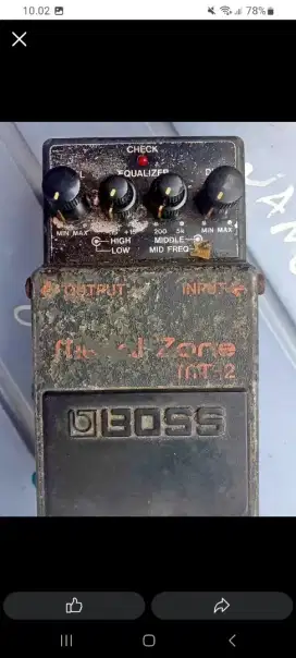 Efek gitar Metal Zon boss bukan gitar listrik bas ampli updown headles