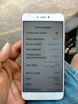 Redmi note 5a ram 2/16