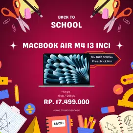 MACBOOK AIR M4 16GB/256GB DISKON 500RB