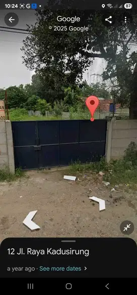 Tanah Komersial 516 m2 dekat dengan pintu tol, Jln Raya Kadusirung