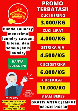 BUTUH CEPAT LOWONGAN KURIR LAUNDRY
