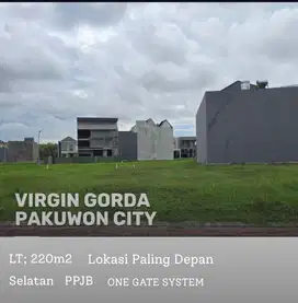 Tanah Pakuwon City Virgin Gorda Grand Island Surabaya Luas 220
