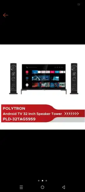 Jual tv baru 2 minggu.