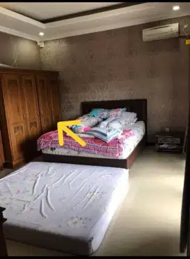 Jual Cepat Lemari Jati Besar 4 pintu Bonus sofa jati 1 seat reclining