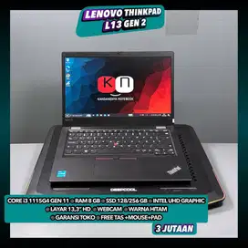 Lenovo Thinkpad L13 Gen2 Core i5 1115G4 Gen11 Ram8GB Ssd128GB 13,3inch