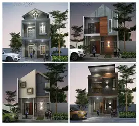 Rumah 2Lt. Modern Cantik Strategis Full Akses Jatimakmur Pondok Gede