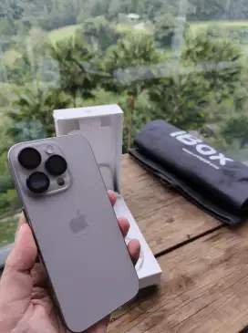 Iphone 15 Pro 8/128 GB iBox Garansi Hidup Natural Titanium