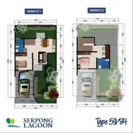 JUAL BUC NEGO SAMPAI DEAL !! RUMAH TIPE 59/84 DI SERPONG LAGOON