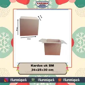 Kardus/ Karton Polos BM Ukuran 34×25×30cm