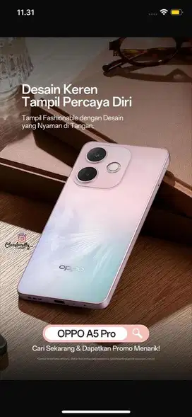 OPPO A5 PRO 5G BISA KREDIT TANPA DP & BUNGA MULAI 0%