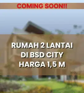 Rumah 2 lantai di BSD city dekat exit tol