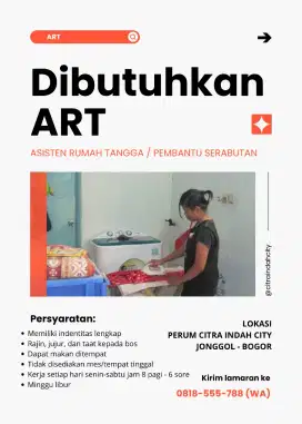 LOWONGAN KERJA ART