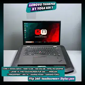 Lenovo Thinkpad X1 Yoga Core i7 Gen8 Ram16GB Ssd256GB Layar 14inch