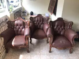 Sofa kursi kayu jati asli