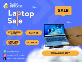 ASUS A416M FULLSET LIKE NEW MULUS (14INC-INTEL N4020-RAM 4GB-SSD 256)