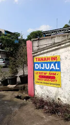 DI JUAL TANAH 927 M ( SHM )