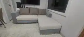 Sofa L beludru Second